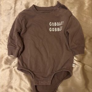 Charming Brown Kids Bodysuit with Fun Print